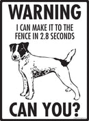 Jack Russell Terrier Make It To Fence or Door Signs (9" x 12")-2