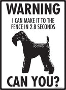 Kerry Blue Terrier Make It To Fence or Door Signs (9" x 12")-2