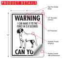 Mastiff! Make It To Fence or Door Signs (9" x 12")-4