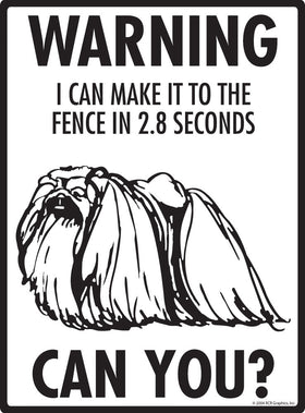 Pekingese Make It To Fence or Door Signs (9" x 12") - 0