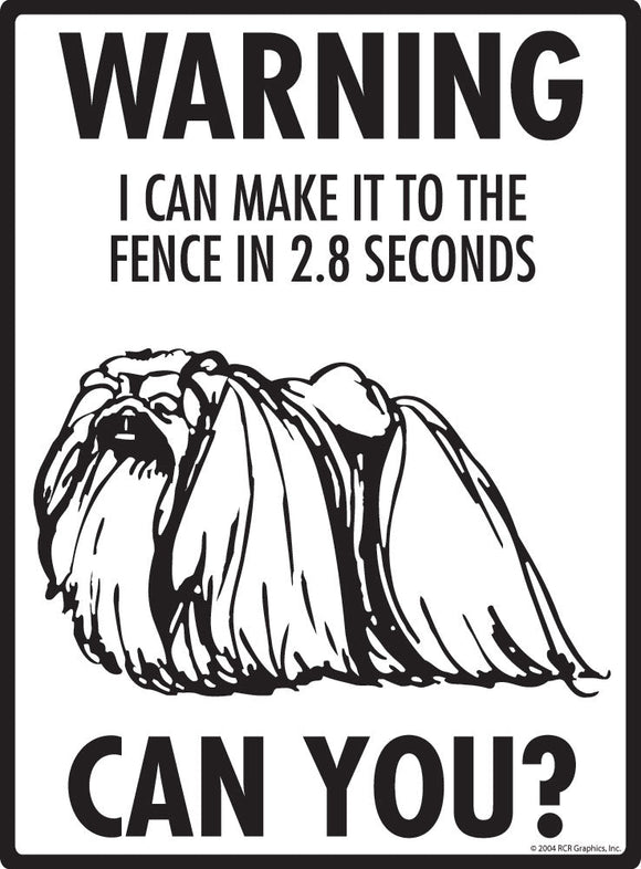 Pekingese Make It To Fence or Door Signs (9" x 12")