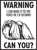 Pekingese - Warning! Fence Sign