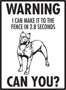 Pit Bull - Warning! Fence Sign