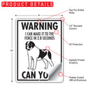 Saint Bernard! Make It To Fence or Door Signs (9" x 12")-4