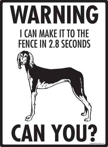 Saluki Make It To Fence or Door Signs (9" x 12") - 0