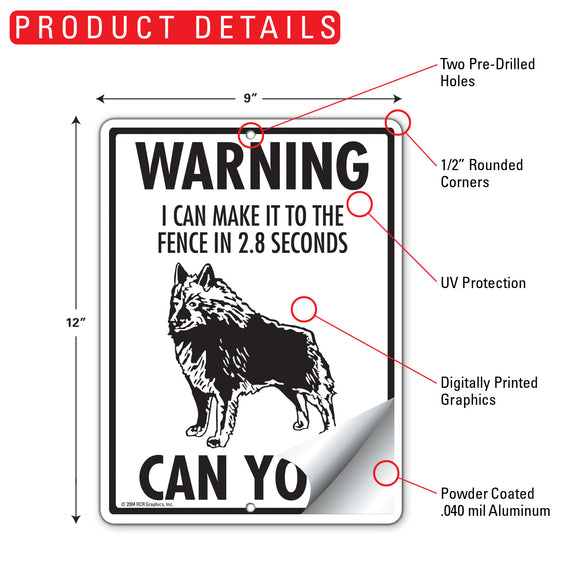 Schipperke! Make It To Fence or Door Signs (9" x 12")