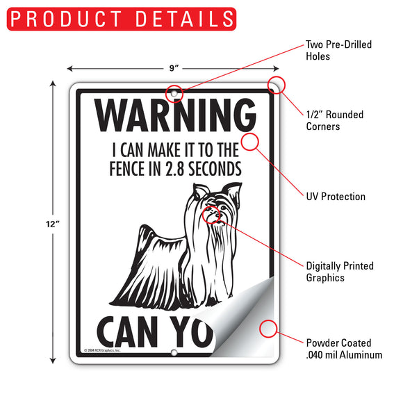 Silky Terrier! Make It To Fence or Door Signs (9" x 12")