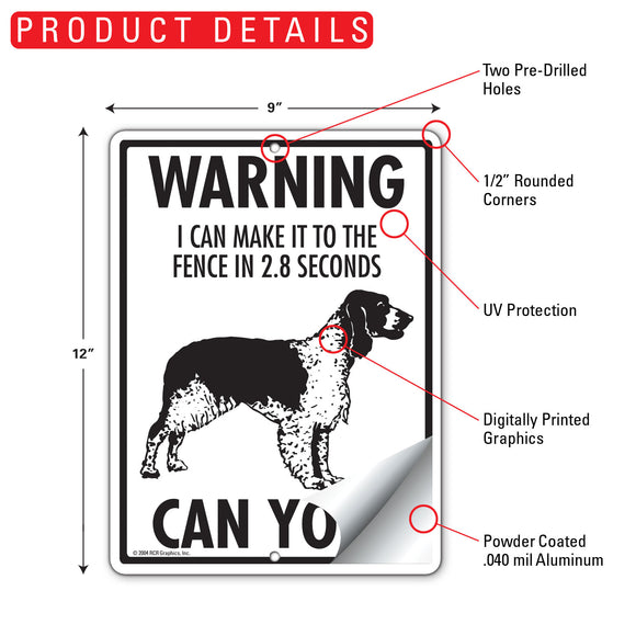 Welsh Springer Spaniel! Make It To Fence or Door Signs (9" x 12")