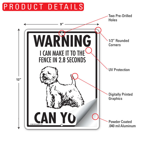 Westie! Make It To Fence or Door Signs (9" x 12")