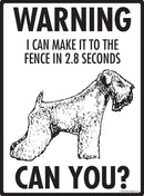 Wheaten Terrier Make It To Fence or Door Signs (9" x 12")-2