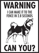 Alaskan Malamute Make It To Fence or Door Signs (9" x 12")-2