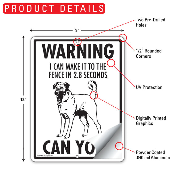 Anatolian Shepherd! Make It To Fence or Door Signs (9" x 12")