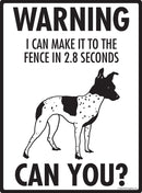 American Hairless Terrier Make It To Fence or Door Signs (9" x 12")-2