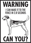 American Foxhound Make It To Fence or Door Signs (9" x 12")-2