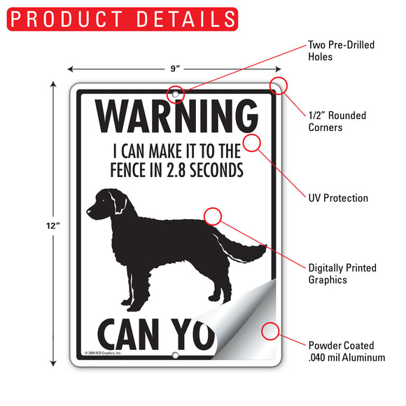 American Water Spaniel! Make It To Fence or Door Signs (9" x 12")