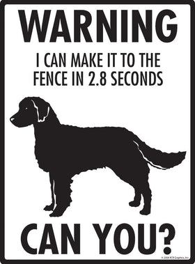 American Water Spaniel Make It To Fence or Door Signs (9" x 12") - 0