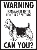 Australian Terrier - Warning! Fence Sign