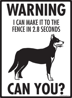 Beauceron Make It To Fence or Door Signs (9" x 12") - 0