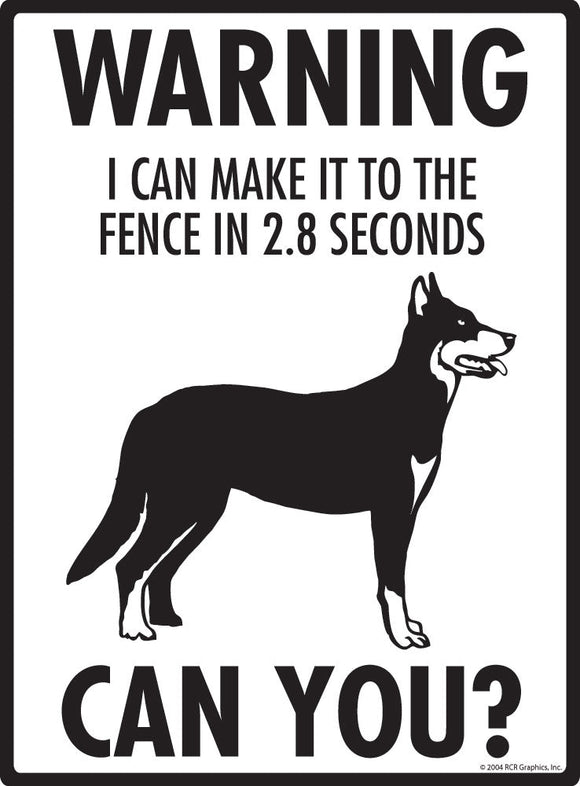 Beauceron Make It To Fence or Door Signs (9" x 12")