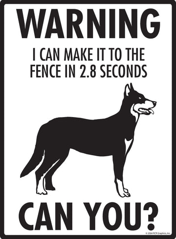 Beauceron - Warning! Fence Sign