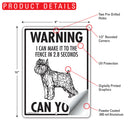 Brussels Griffon! Make It To Fence or Door Signs (9" x 12")-4