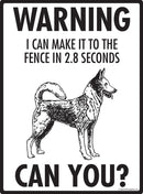 Canaan Dog Make It To Fence or Door Signs (9" x 12")-2