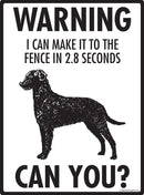 Curly-Coated Retriever Make It To Fence or Door Signs (9" x 12")-2