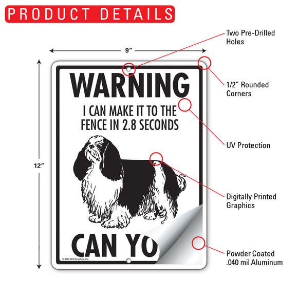 English Toy Spaniel! Make It To Fence or Door Signs (9" x 12")