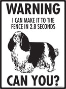 English Toy Spaniel Make It To Fence or Door Signs (9" x 12")-2