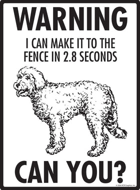 Goldendoodle - Warning! Fence Sign