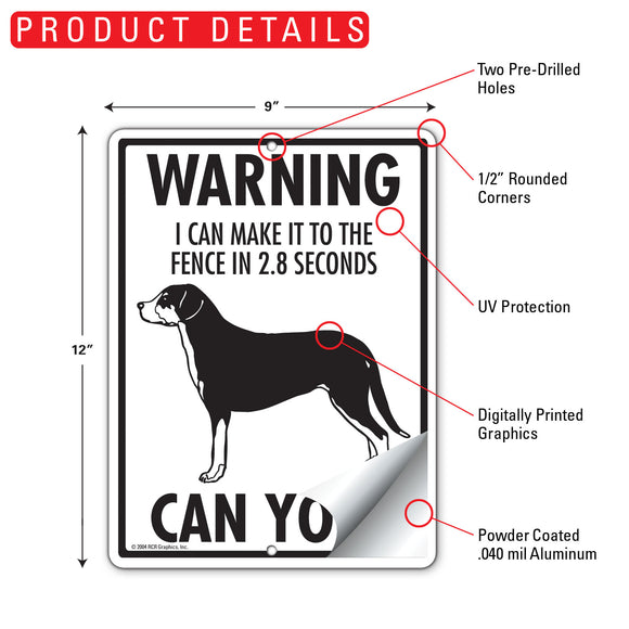Greater Swiss Mountain Dog! Make It To Fence or Door Signs (9" x 12")