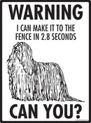 Komondor Make It To Fence or Door Signs (9" x 12")-2
