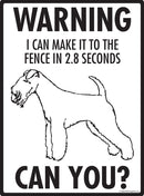 Lakeland Terrier Make It To Fence or Door Signs (9" x 12")-2