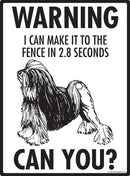 Lowchen - Warning! Fence Sign