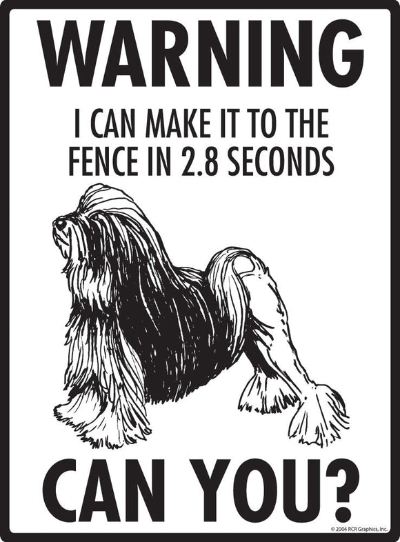 Lowchen Make It To Fence or Door Signs (9" x 12")