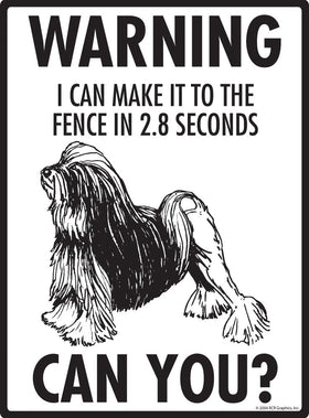 Lowchen Make It To Fence or Door Signs (9" x 12") - 0