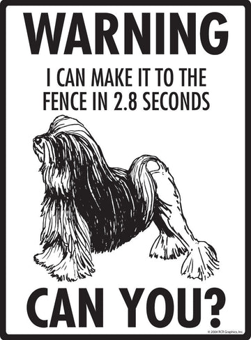 Lowchen Make It To Fence or Door Signs (9" x 12") - 0