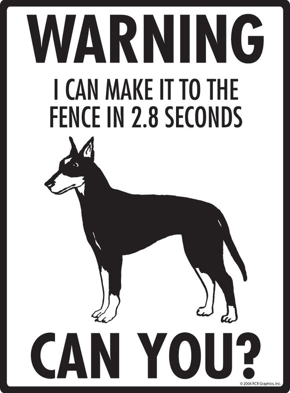 Manchester Terrier Make It To Fence or Door Signs (9" x 12")