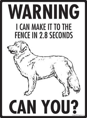 Nova Scotia Duck Retriever Tolling Make It To Fence or Door Signs or Sticker - 0