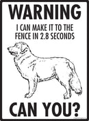 Nova Scotia Duck Tolling Retriever - Warning! Fence Sign