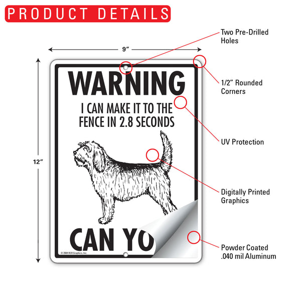 Otterhound! Make It To Fence or Door Signs (9" x 12")