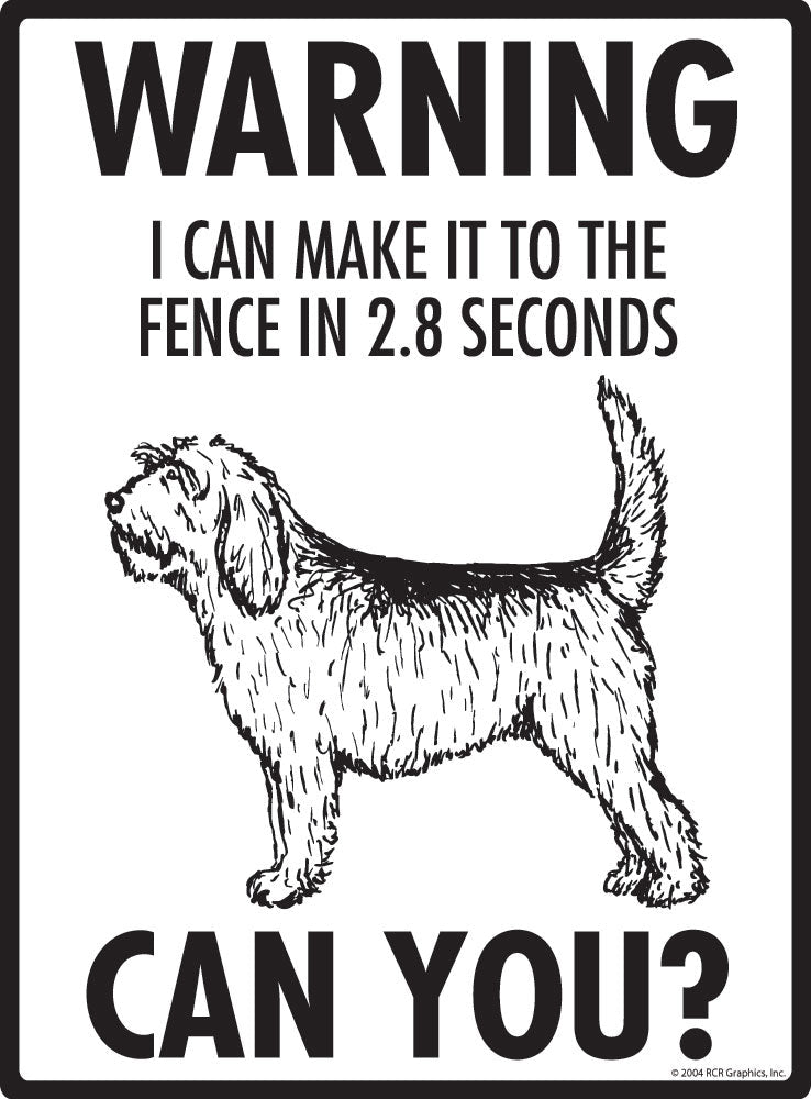 Otterhound - Warning! Fence Sign