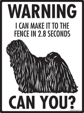 Puli Make It To Fence or Door Signs (9" x 12") - 0