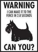 Scottish Terrier Make It To Fence or Door Signs (9" x 12")-2