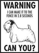 Sealyham Terrier Make It To Fence or Door Signs (9" x 12")-2