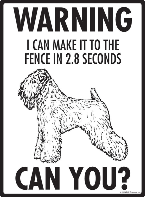 Soft Wheaten Terrier - Warning! Fence Sign
