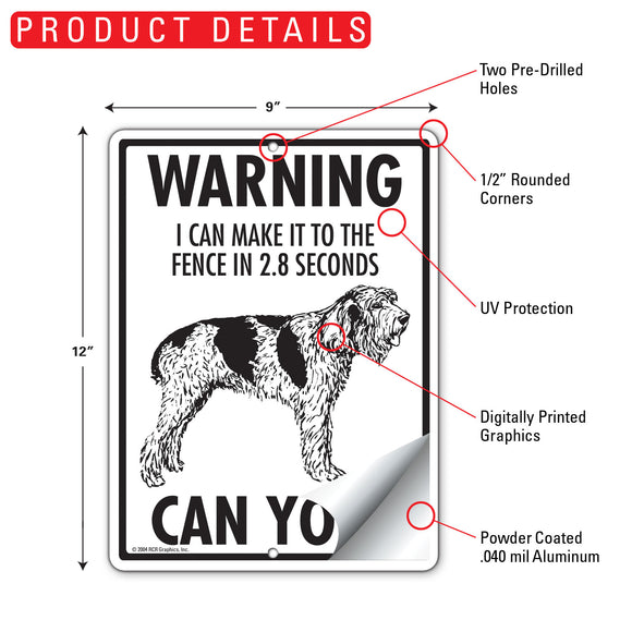 Spinone Italiano! Make It To Fence or Door Signs (9" x 12")