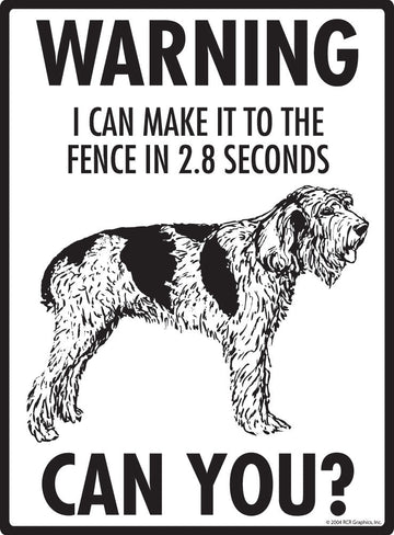 Spinone Italiano Make It To Fence or Door Signs (9" x 12") - 0