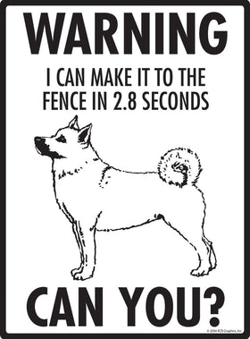 Norwegian Buhund Make It To Fence or Door Signs (9" x 12") - 0