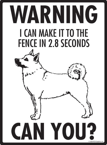 Norwegian Buhund Make It To Fence or Door Signs (9" x 12") - 0